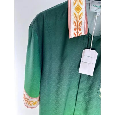 Рубашка Casablanca Frontside Logo Uniti Is Power "Green" фото № 6