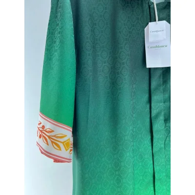 Рубашка Casablanca Frontside Logo Uniti Is Power "Green" фото № 3