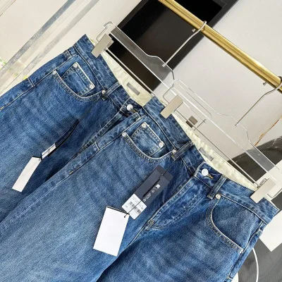 Джинсы Christian Dior Blue Frontside Pockets "Blue" фото № 4