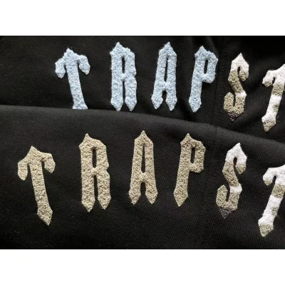 Худи Trapstar Decorated By Stripe Along And Embroidered Logo Lettering "Black" фото № 9