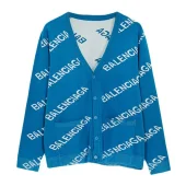 Кардиган Balenciaga With Pockets And Text Logo "Blue"