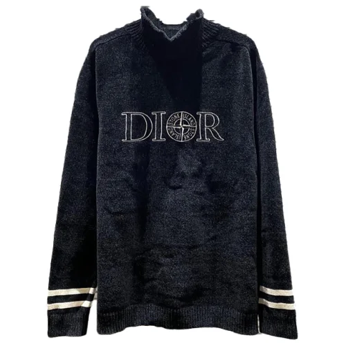 Свитер Christian Dior White Compass Stone Island "Purple"