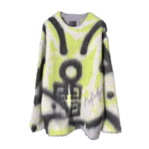 Джемпер Givenchy Logo Brand "White/Green"