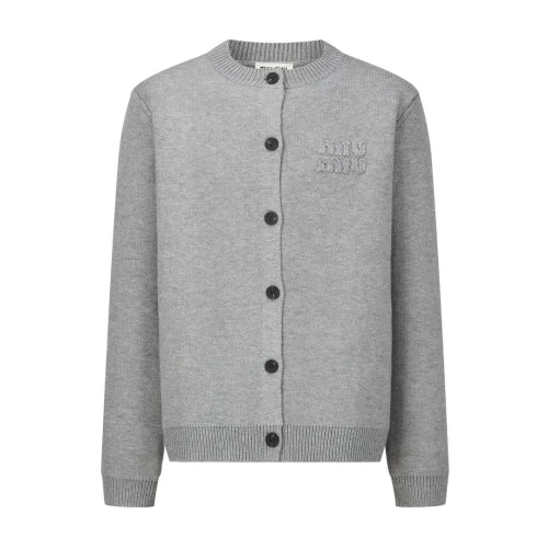 Кардиган Miu Miu Soft Edge "Gray"