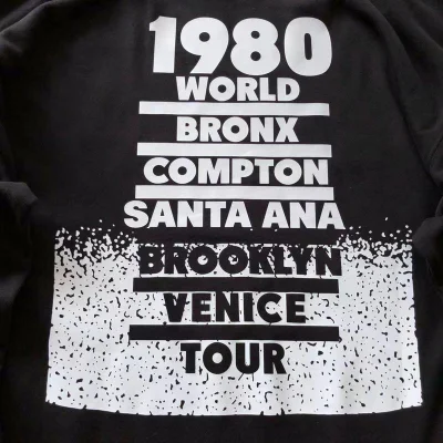 Свитшот Stussy Sleeves Decorated By Inscription World Tour "Black" фото № 6