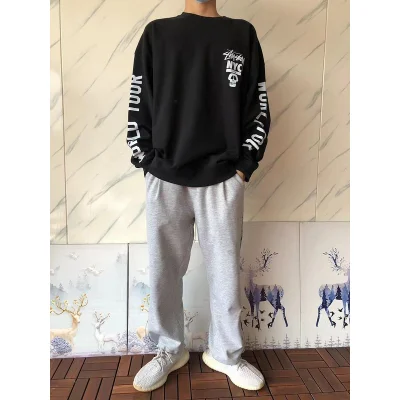 Свитшот Stussy Sleeves Decorated By Inscription World Tour "Black" фото № 8