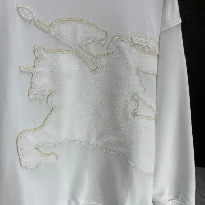 Свитшот Burberry Clear Frontside Print Warrior And Horse "White" фото № 4