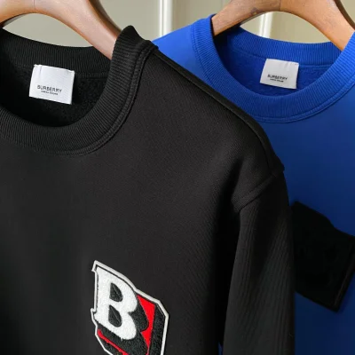 Свитшот Burberry Frontside 3D Letter B On The Rectangle "Black" фото № 3