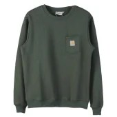 Свитшот Carhartt Solid Color Pocket With Logo "Khaki"