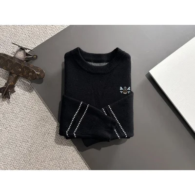 Свитер Christian Dior Chaotic Lines Print "Black" фото № 6