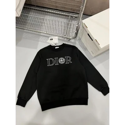 Свитшот Christian Dior Frontside Island Stone Compass "Black" фото № 2