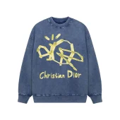 Свитшот Christian Dior Frontside Pixel Logo "Blue"