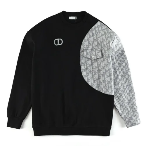 Свитшот Christian Dior Gray Logo CD Two Halves "Black"