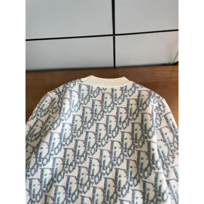 Свитшот Christian Dior Light Blue Print Dior Logos "White" фото № 7