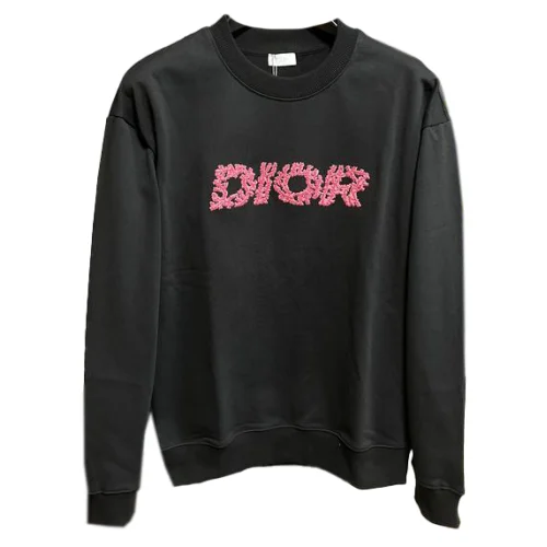 Свитшот Christian Dior Red Fluffy Frontside Logo "Black"