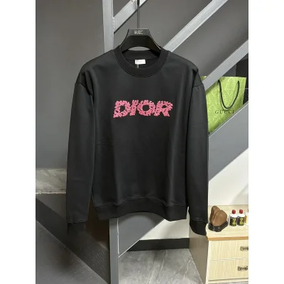 Свитшот Christian Dior Red Fluffy Frontside Logo "Black" фото № 2