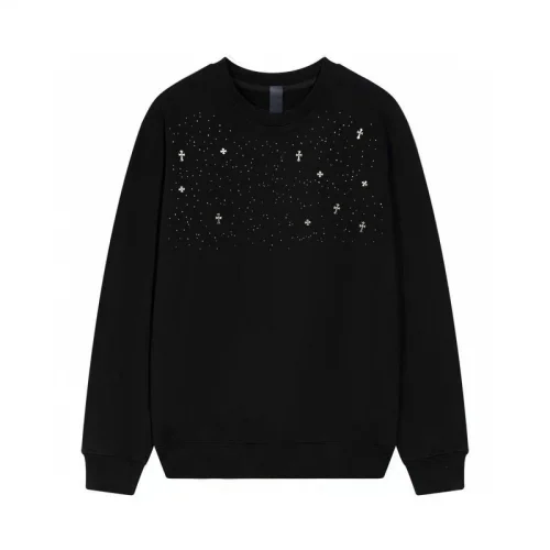 Свитшот Chrome Hearts Rhinestones "Black"