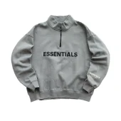 Свитшот Fear Of God With Collar And Zipper "Gray/Gold"