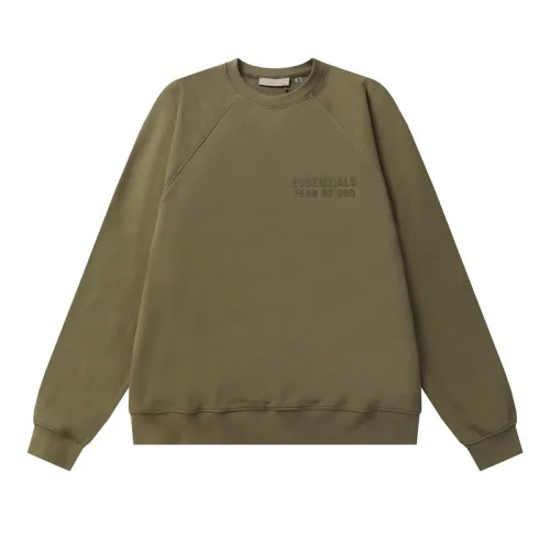 Свитшот Fear Of God With Black Patch On The Back "Khaki"