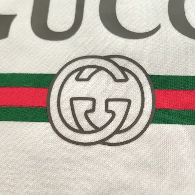 Свитшот Gucci With Tape And Label "White" фото № 5