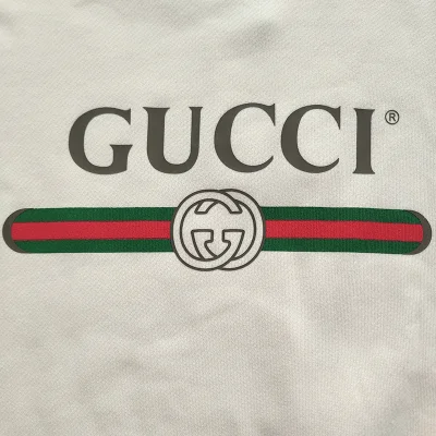 Свитшот Gucci With Tape And Label "White" фото № 6
