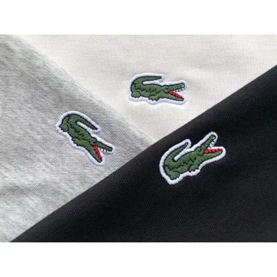 Свитшот Lacoste Plain With Small Front Logo "Black" фото № 5