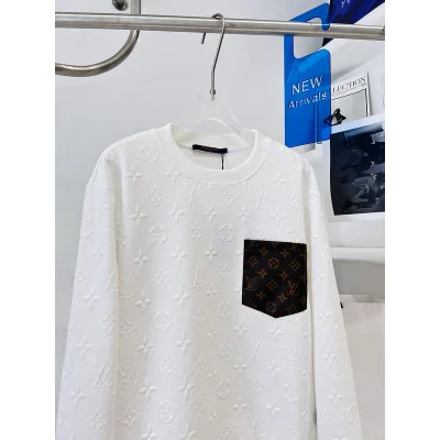 Свитшот Louis Vuitton Pocket With Brand Logos "White" фото № 5