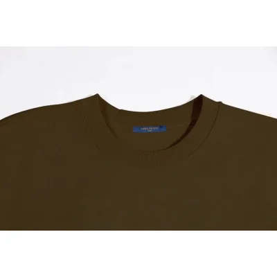 Свитшот Louis Vuitton Vertical Text Logo "Brown" фото № 2