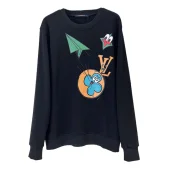 Свитшот Louis Vuitton Paper Airplane "Black"