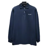 Свитшот Miu Miu White Left Logotype Miu Miu "Blue"