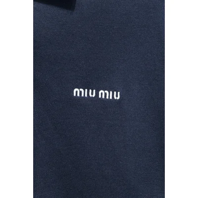 Свитшот Miu Miu White Left Logotype Miu Miu "Blue" фото № 4