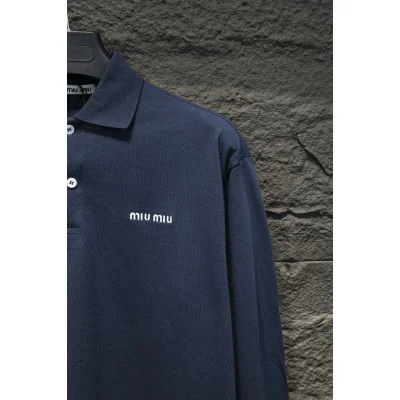 Свитшот Miu Miu White Left Logotype Miu Miu "Blue" фото № 3