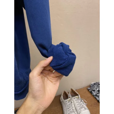 Свитшот Miu Miu Dark Blue Frontside Logotype "Blue" фото № 6