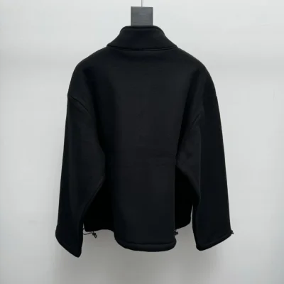 Свитшот Miu Miu White Frontside Logo Two Frontside Pockets "Black" фото № 3