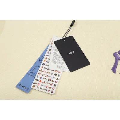 Свитшот MLB Back Big Logo In Square "Beige" фото № 5