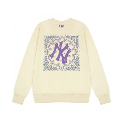 Свитшот MLB Back Big Logo In Square "Beige" фото № 2