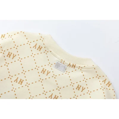 Свитшот MLB Long Sleeves Round Neck "Cream" фото № 4