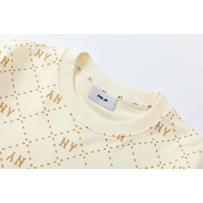 Свитшот MLB Long Sleeves Round Neck "Cream" фото № 5