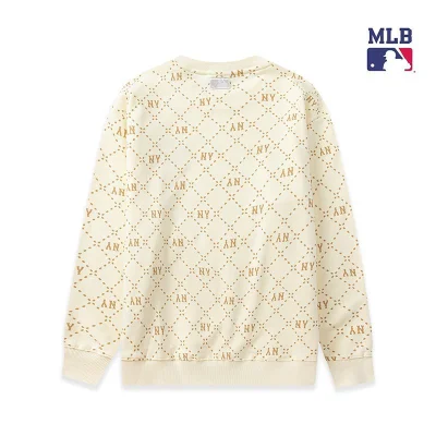 Свитшот MLB Long Sleeves Round Neck "Cream" фото № 2