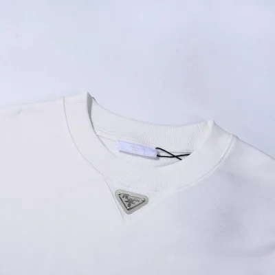 Свитшот Prada With The Icon In The Center "White" фото № 4