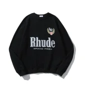 Свитшот Rhude With Logo And Laurel Coat Of Arms "Black"