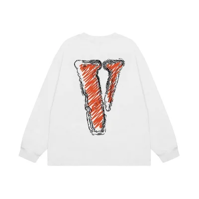 Свитшот Vlone Drawn Red Letter V "White" фото № 2