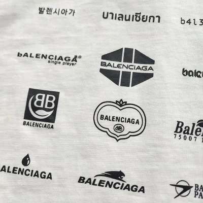 Майка Balenciaga Logos "White" фото № 3