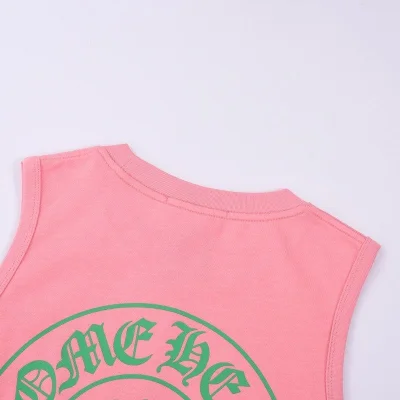 Майка Chrome Hearts With Logo Brand "Pink" фото № 2