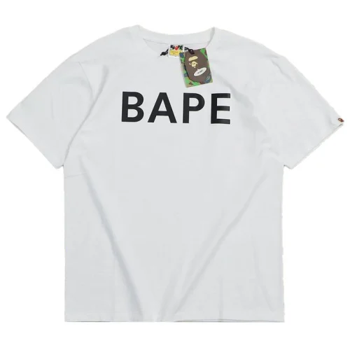 Футболка A Bathing Ape With Text - Bape "White"