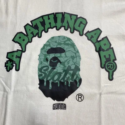 Футболка A Bathing Ape Gone Mad "White" фото № 6