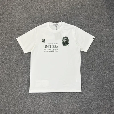 Футболка A Bathing Ape Print Airplane Flight "White/Green" фото № 6