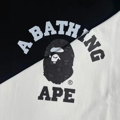 Футболка A Bathing Ape Black Monkey Print "White" фото № 8