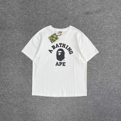 Футболка A Bathing Ape Black Monkey Print "White" фото № 6
