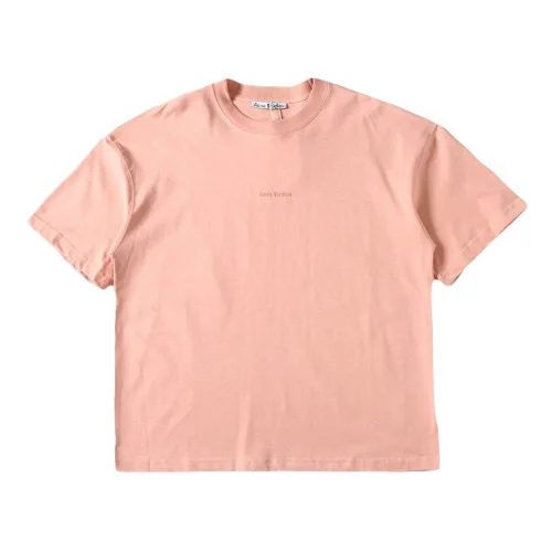 Футболка Acne Studios In The Usual Style With Logo "Pink"